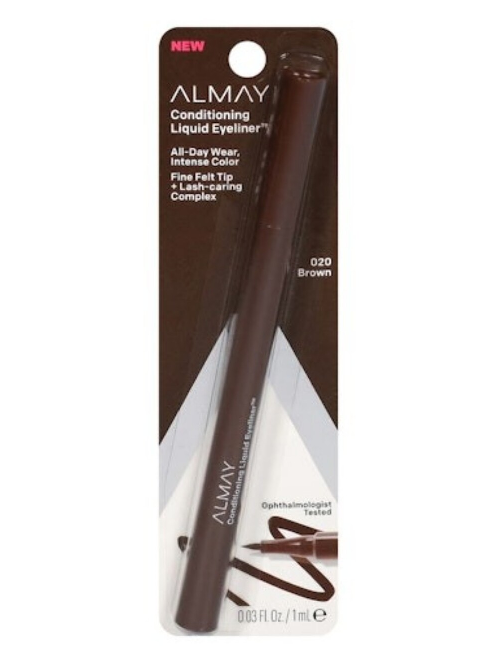 Almay Liquid Eyeliner, Conditioning, 020 Brown